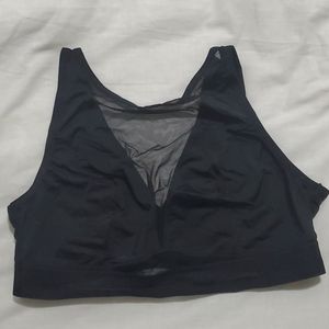 Sheer and Black Bralette